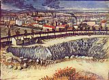 view of the city with factorys by Vincent van Gogh